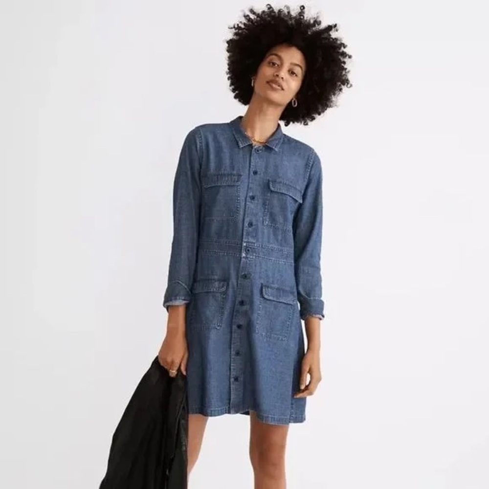 Madewell Denim Utility Shirtdress LIKE NEW!